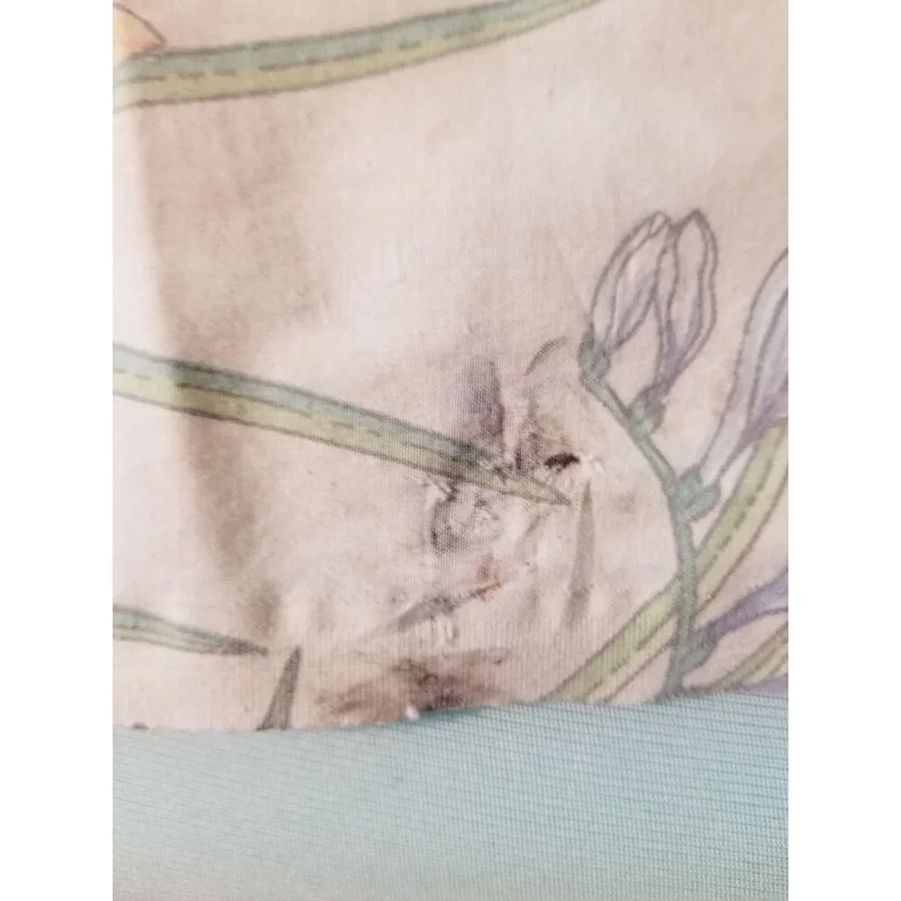 Wamsutta Vintage Twin‎ Sheet Set Cutter Crafts Floral Flat Fitted
